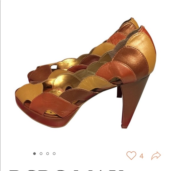 BCBGirls Shoes rust/ bronze colour. Size 5.5 - Picture 2 of 8